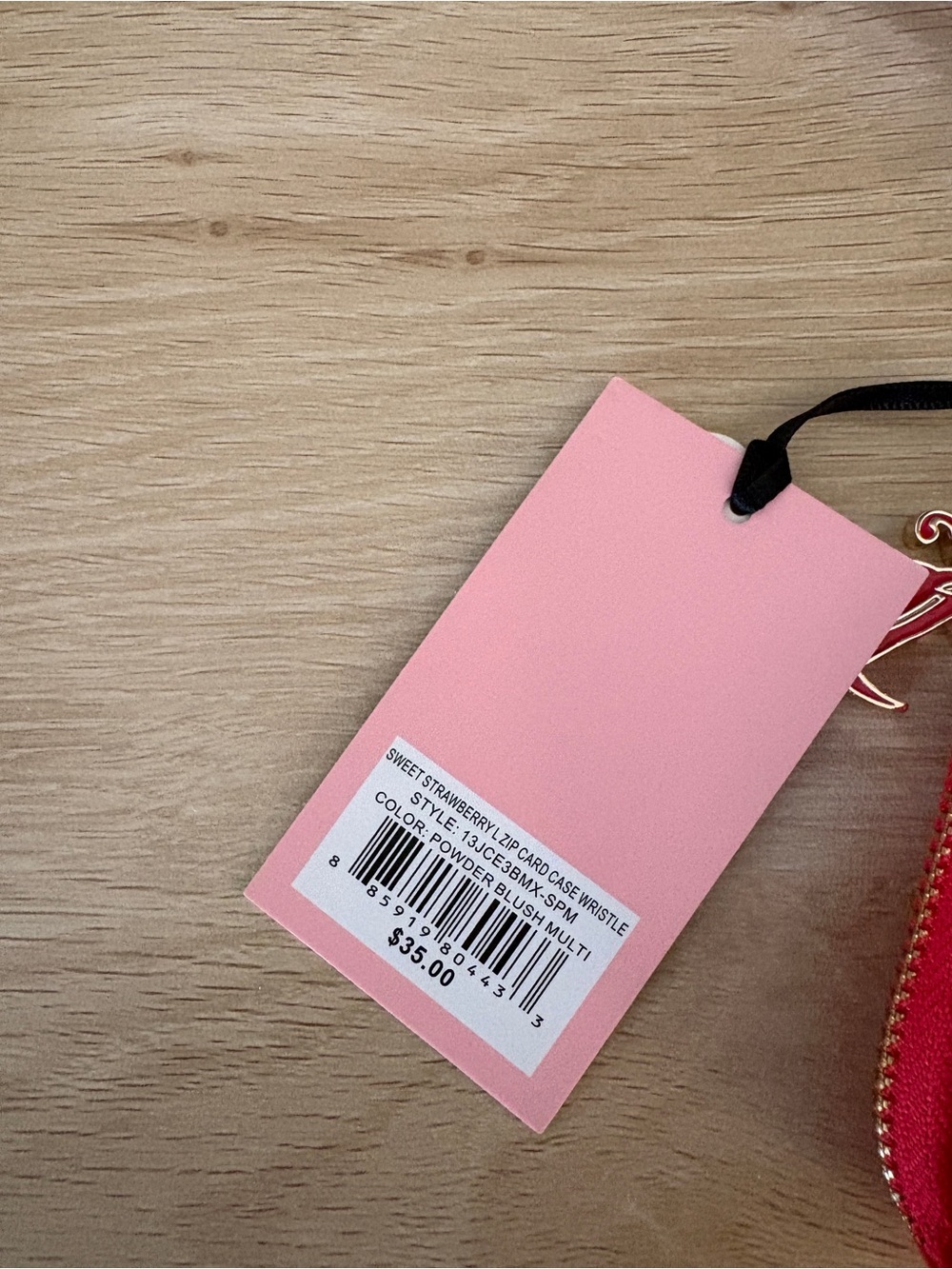 JUICY COUTURE Sweet Strawberry Cardholder Wristlet - Picture 7 of 7